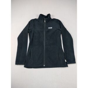Magellan Fleece Jacket Women's Small‎ Black Cabincore Campcore Cozy Utility